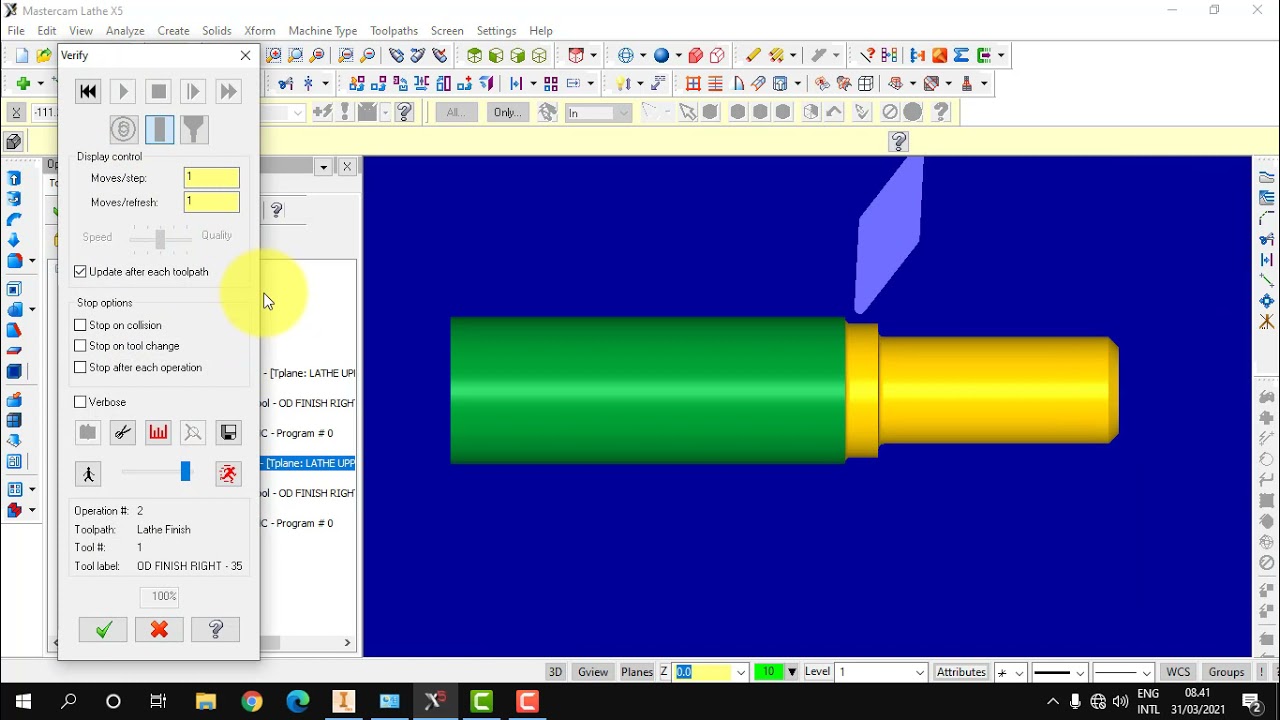 Mastercam X5_Lathe/Bubut_Bidang Rata, Alur, Ulir & Edit Program CNC GSK