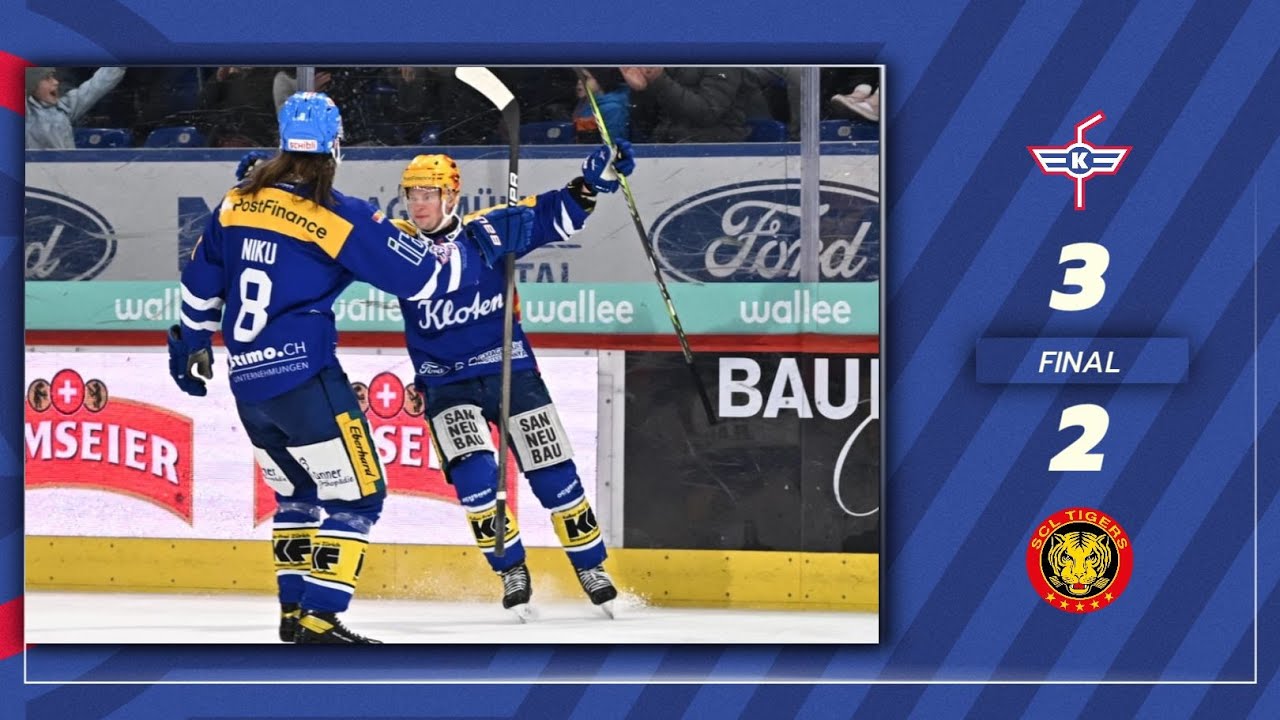 Game Highlights: EHC Kloten vs. SCL Tigers 3:2
