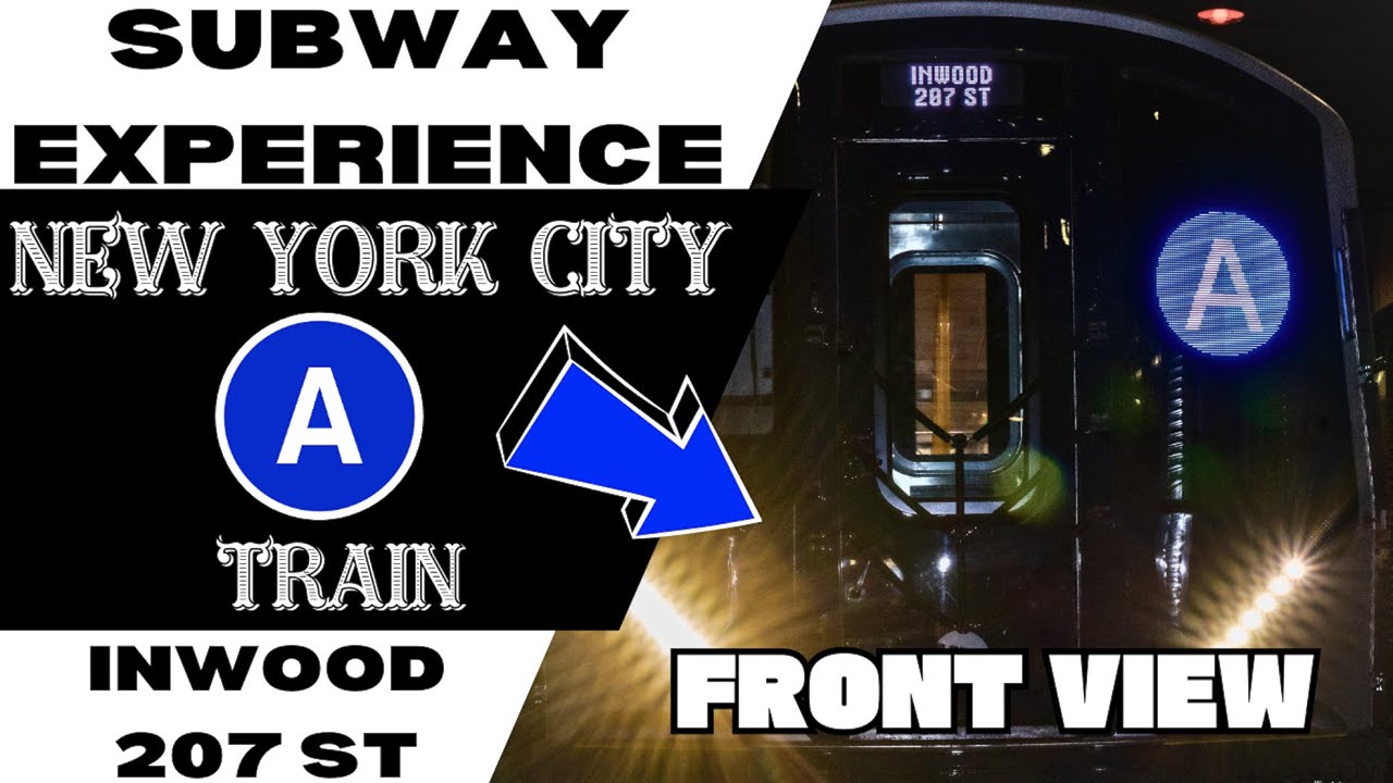 New York City Subway A Express Train (Ozone Park to 207th ST) Front View