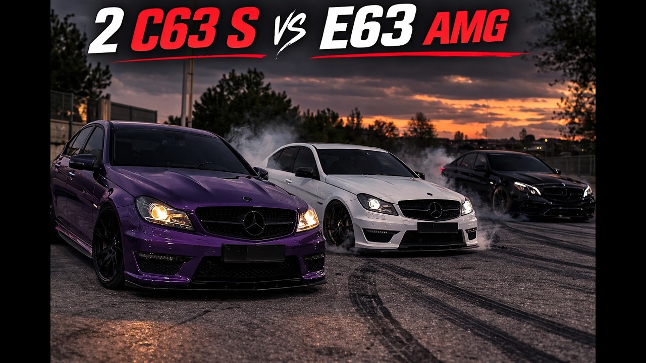 Mor C 63 Beyaz C 63 vs Siyah E63 AMG ! Kapışması 😱🔥