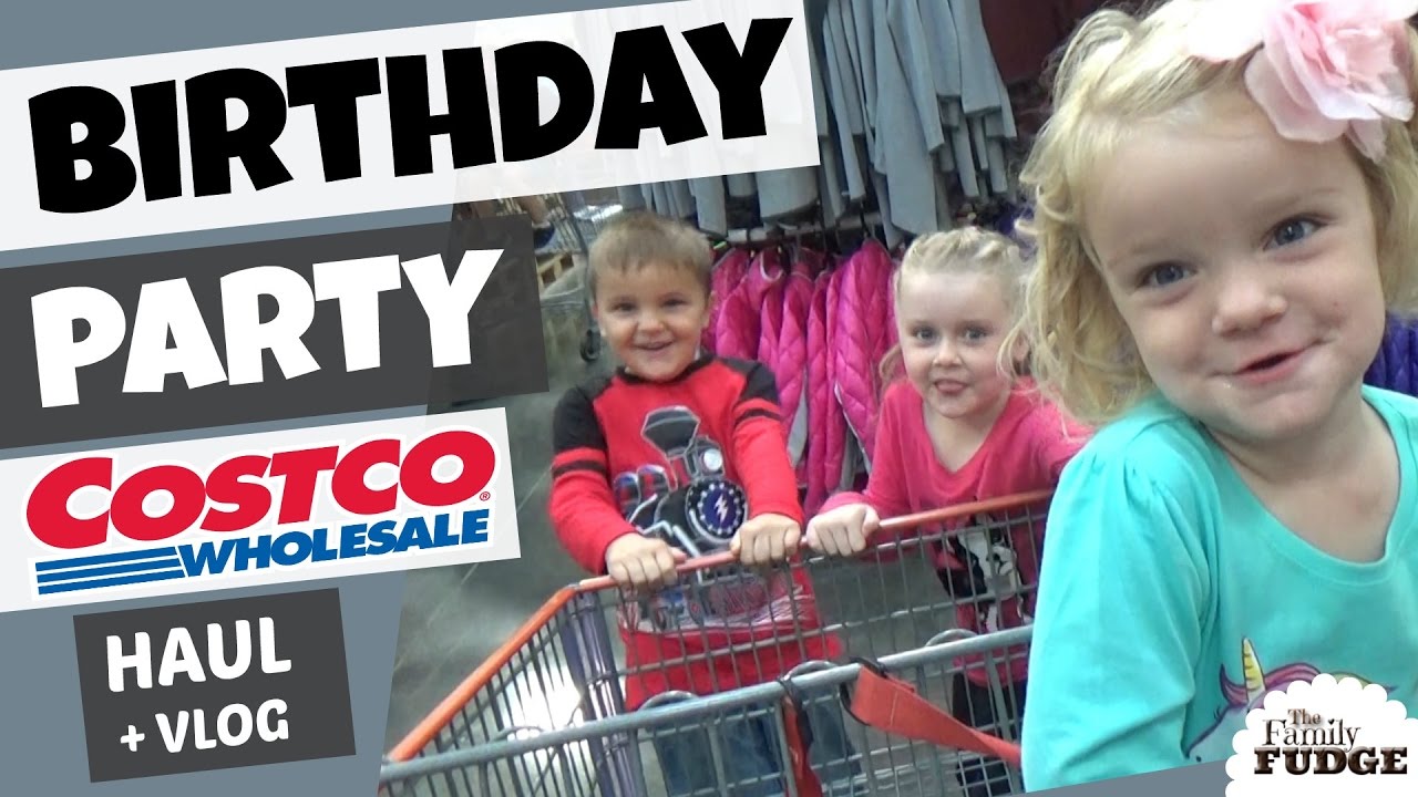 COSTCO + Walmart HAUL || Birthday PARTY Shopping || TheFamilyFudge