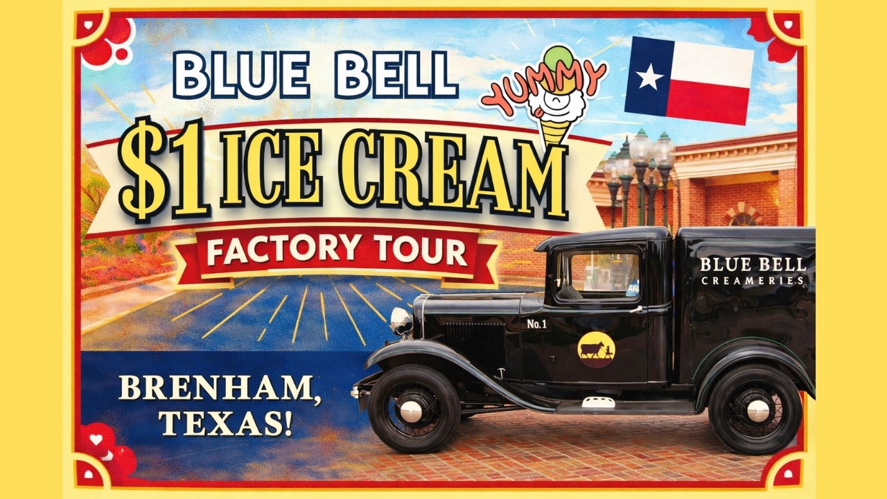 FREE TOUR at the @bluebellicecream Factory with Unlimited $1 Ice Cream Scoops! (Brenham Texas)! 🇺🇸