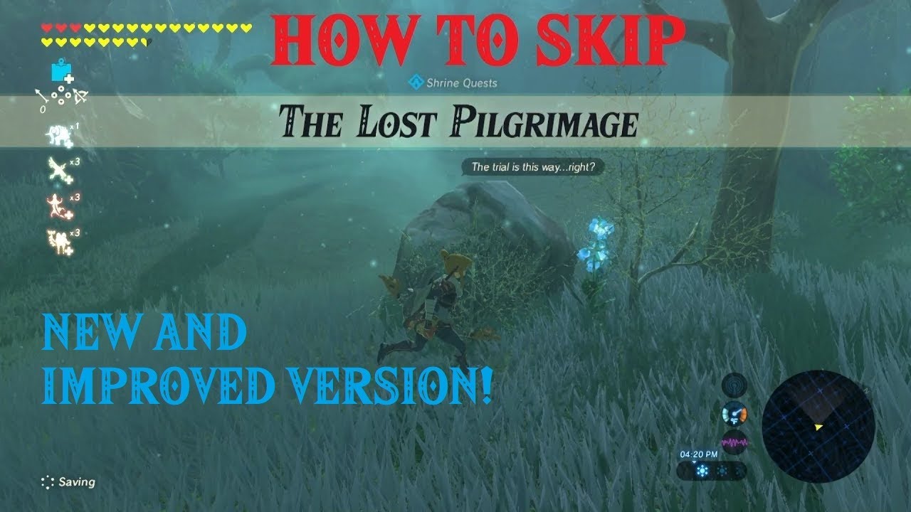 Breath of the wild shrine quest skip the lost pilgrimage skip following the korok to the shrine NEW!