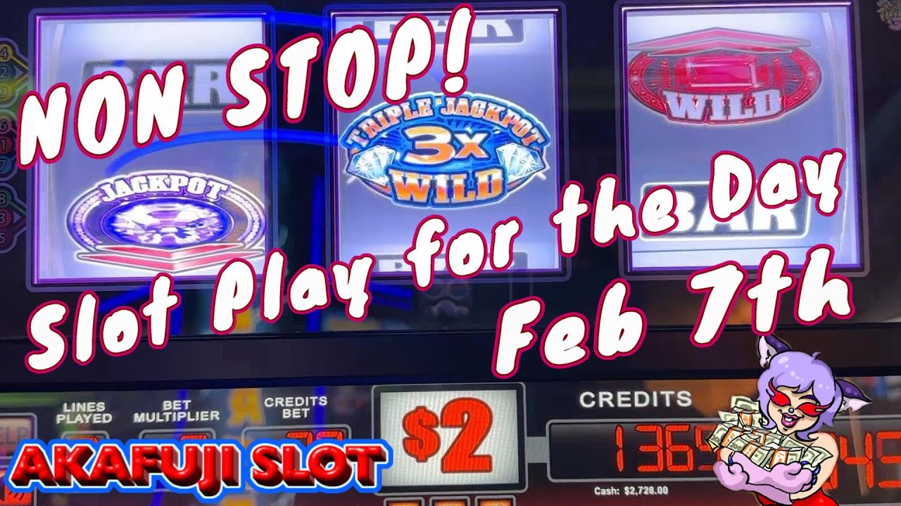 NON STOP! Feb 7th🎰 Slot Play for The Day! Cash Machine, Blazin Gems, 2x3x4x5x Times Pay Slot 赤富士スロット