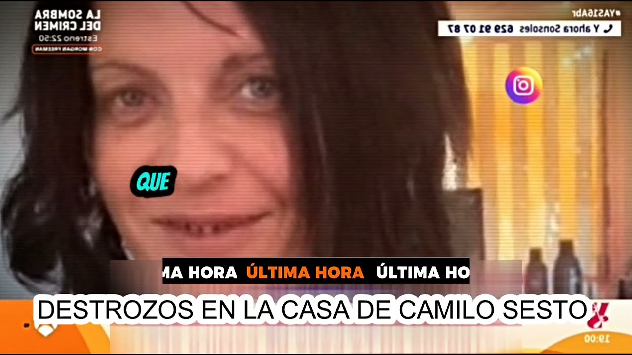 DESTROZOS EN LA CASA DE CAMILO SESTO 