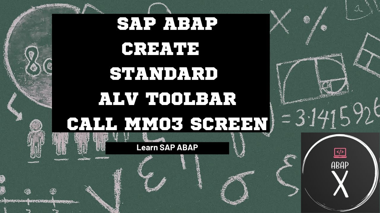 14.#AbapX - How to Copy Create Standard Menu Toolbar Buttons in ALV Report #sap #sapabap