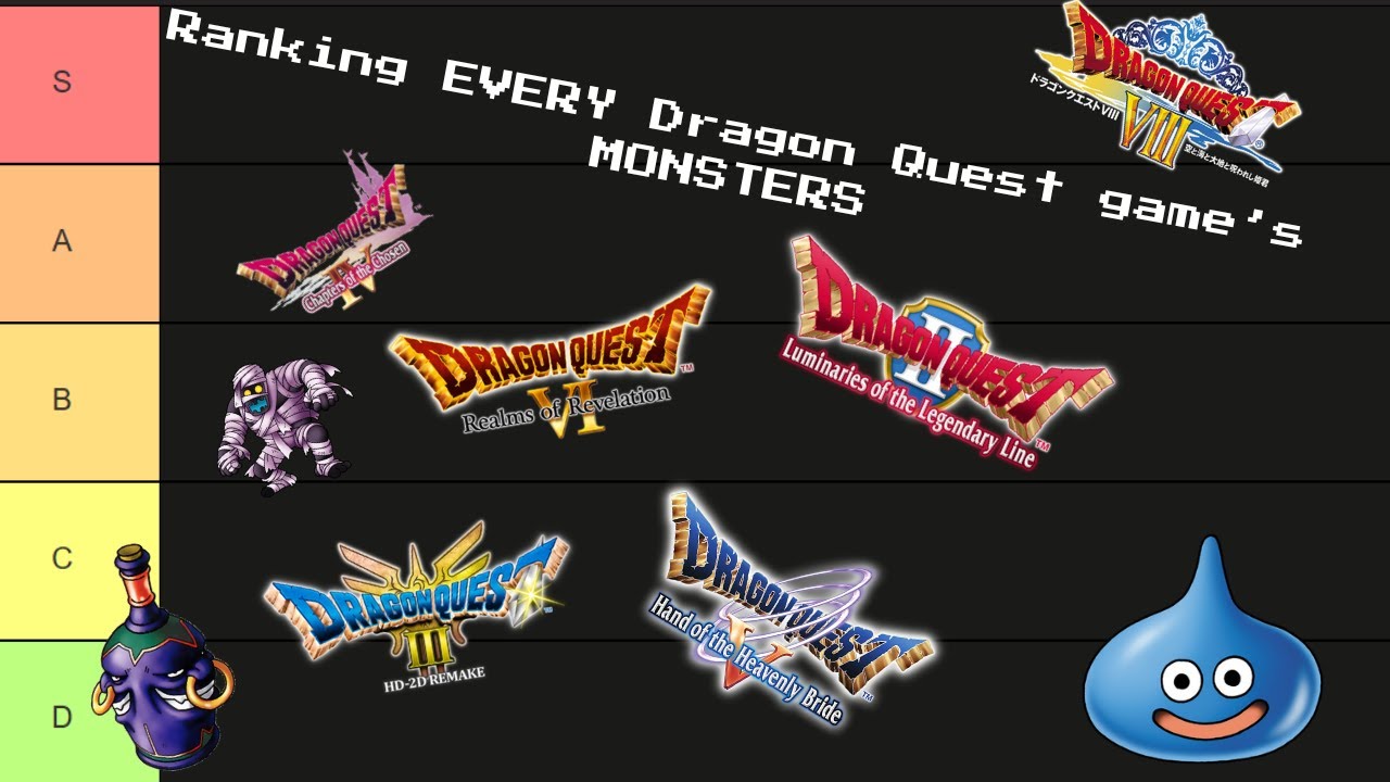 Ranking every Dragon Quest Game's MONSTERS!