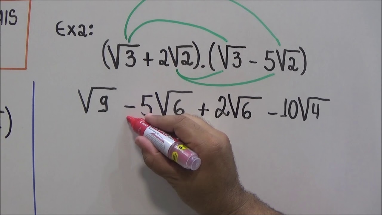 MULTIPLICAÇÃO DE RADICAIS UTILIZANDO A PROPRIEDADE DISTRIBUTIVA