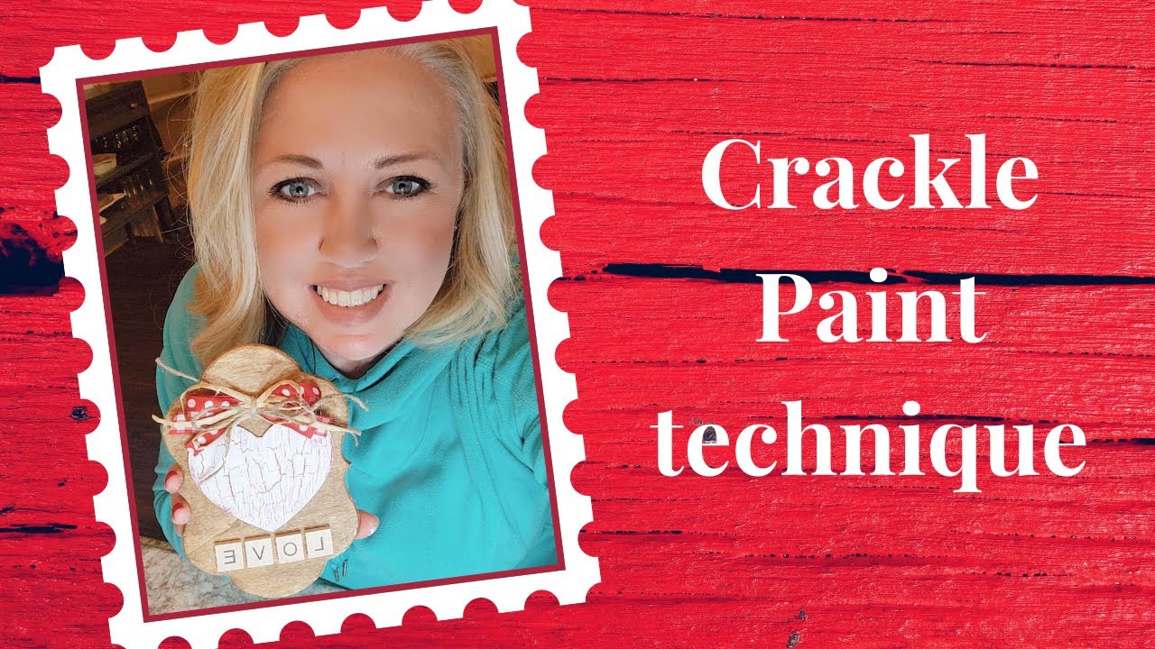 Trying the crackle paint technique. Painting with mod podge to get a crackle finish.