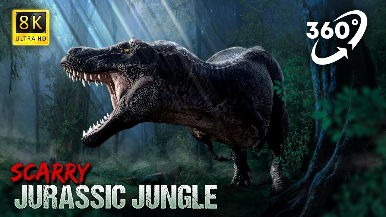 VR 360 | Dinosaur chase in scary Jurassic forest | Virtual Reality video | #5