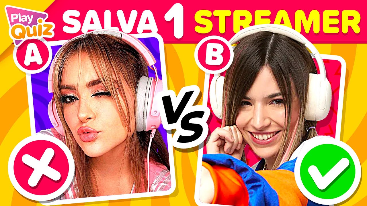 Salva 1 Streamer ¿Ibai o Auronplay? 👩🏻‍🦰💜🧔🏻‍♂️ Adivina Qué prefieres  | Play Quiz de Streamers