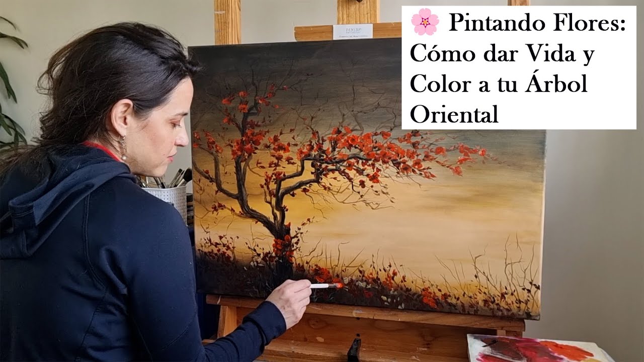 🌸 Pintando Flores: Cómo dar Vida y Color a tu Árbol Oriental - 7