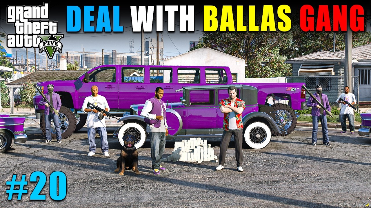 BALLAS GANG HELPS MICHAEL 💀 | GTA V GAMEPLAY #20