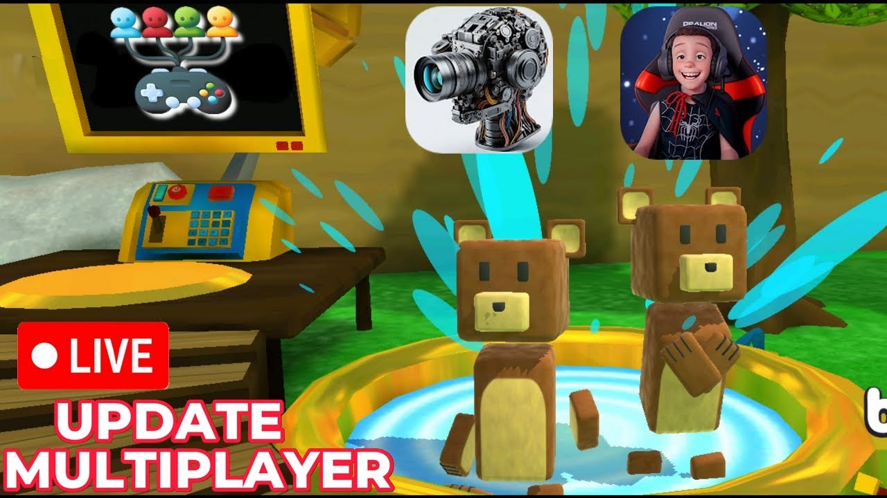 JOGANDO MULTIPLAYER DO SUPER BEAR ADVENTURE COM A PRODUÇÃO, SUPER EAR UPDATE 12.0.0 MODO MULTIPLAYER