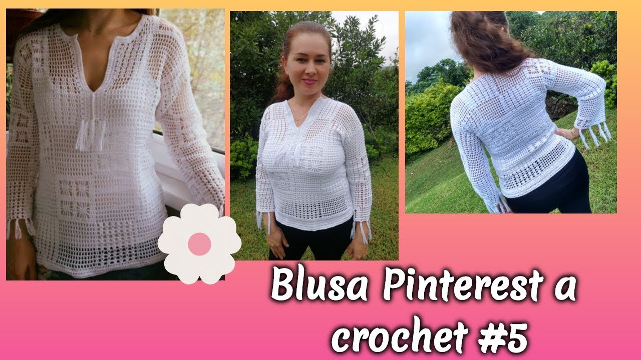 Blusa Pinterest a crochet #5