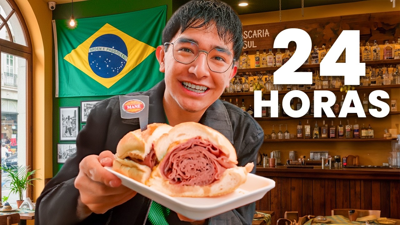 COMIENDO 24 HORAS EN BRASIL | TODO LO QUE PUDE ENCONTRAR
