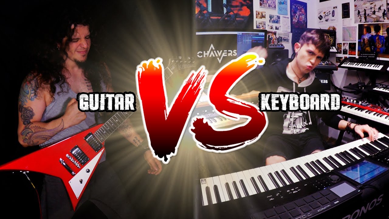 GUITAR VS KEYBOARDS: A melodic shred battle! ft Kokiman Romero