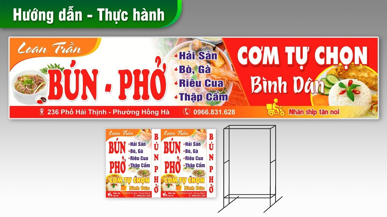 Hướng dẫn thiết kế biển quảng cáo | Design billboards for rice