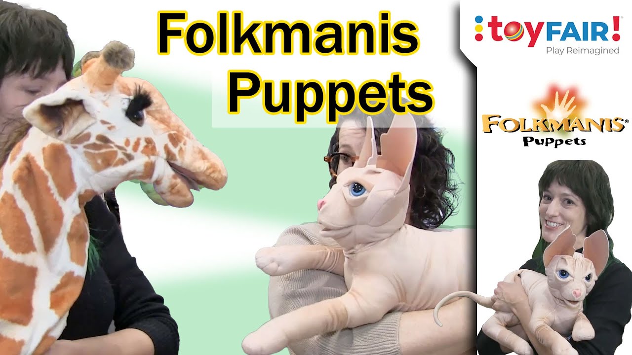 Бесшерстный кот-сфинкс и другие куклы от Folkmanis — Выставка игрушек 2025 года.