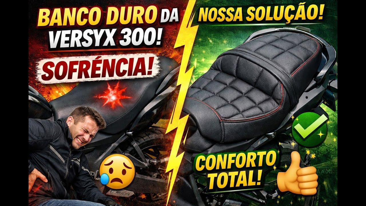 Versys X 300 | BANCO DURO? Fizemos ESSA adaptação!!