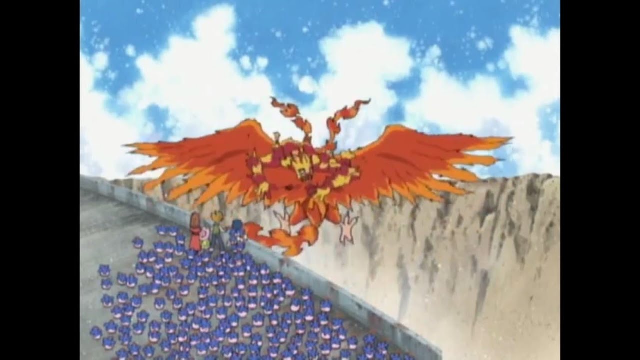 Biyomon digievolve in Birdramon | DIGIMON ADVENTURE Ep.4