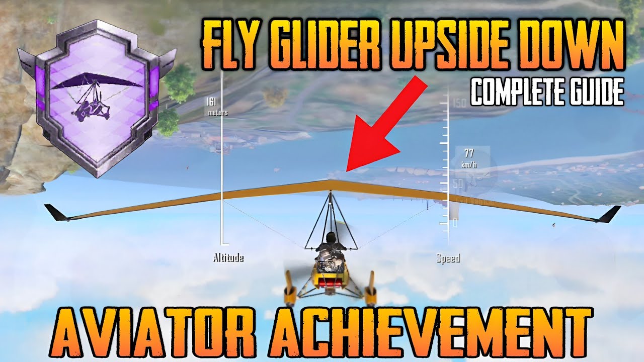 Fly Glider Upside Down 3 Times | Aviator Achievement - PUBG Mobile