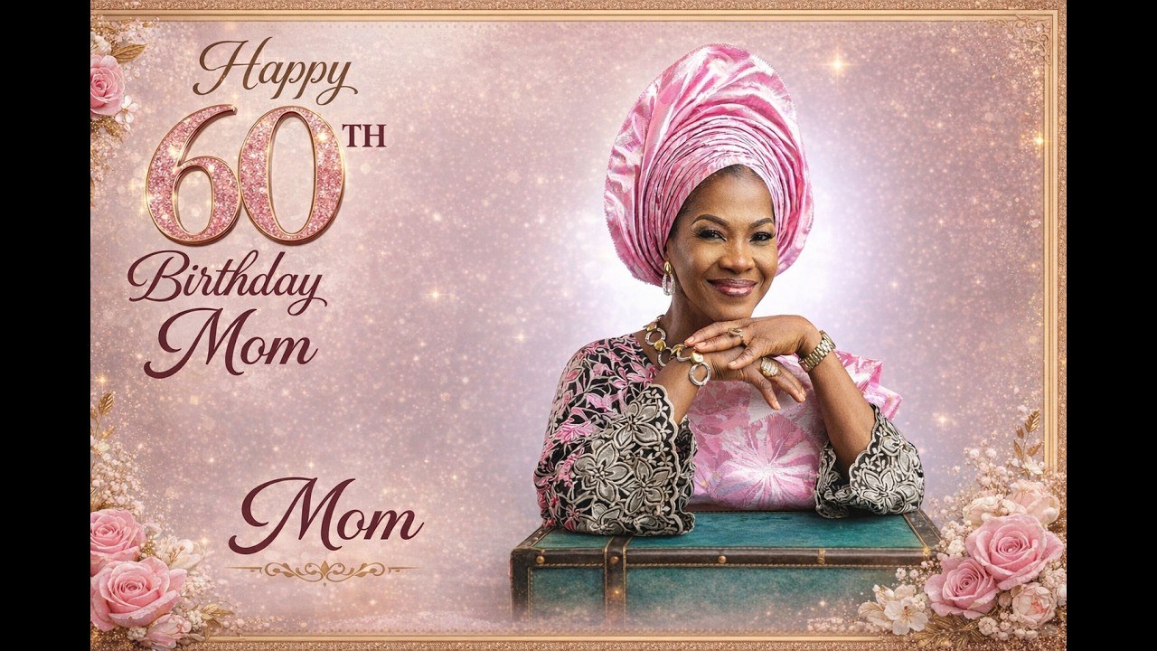 Happy 60TH Birthday Mrs  Addegbite