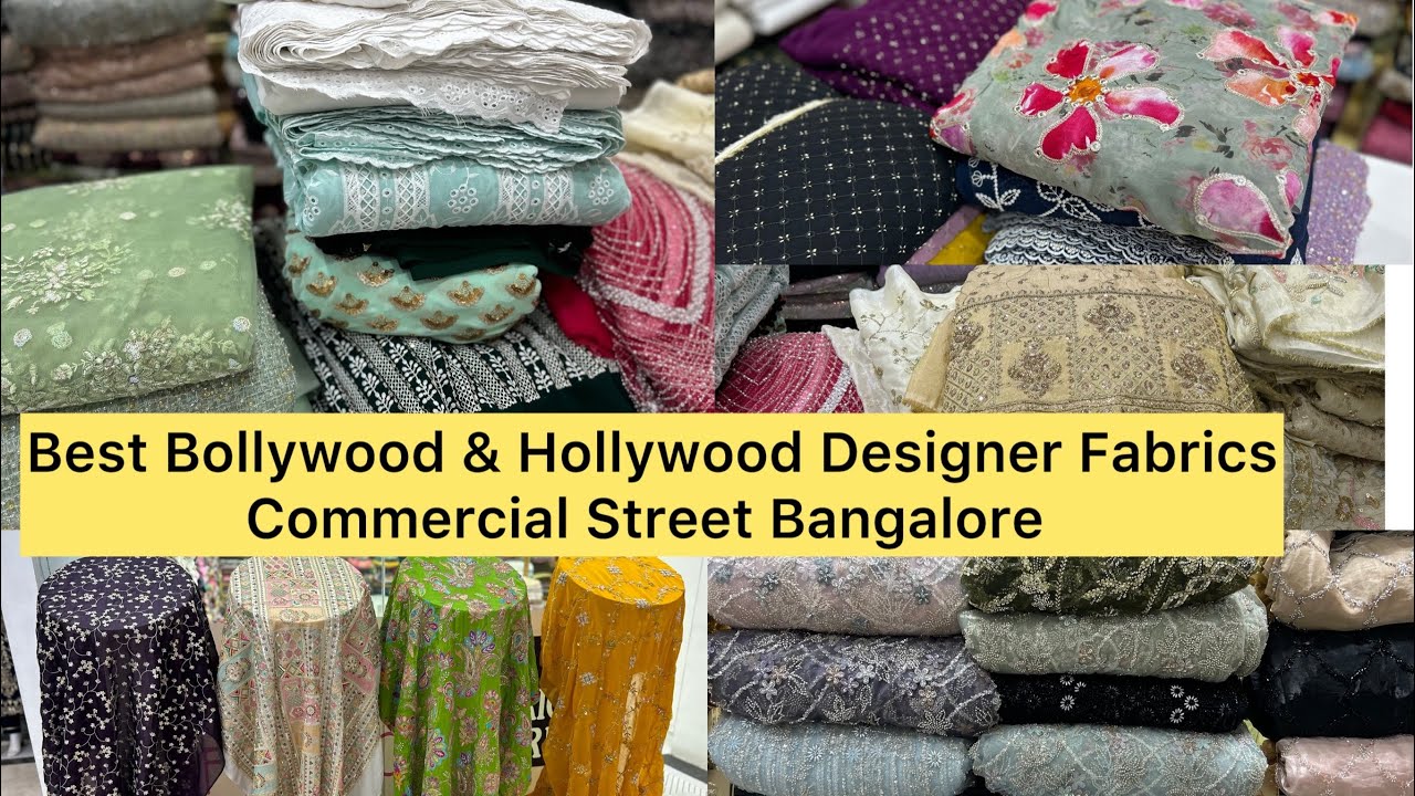 Best Bollywood Designer Fabrics in Commercial Street Bangalore | Imported Fabrics | Khushbu Shetty