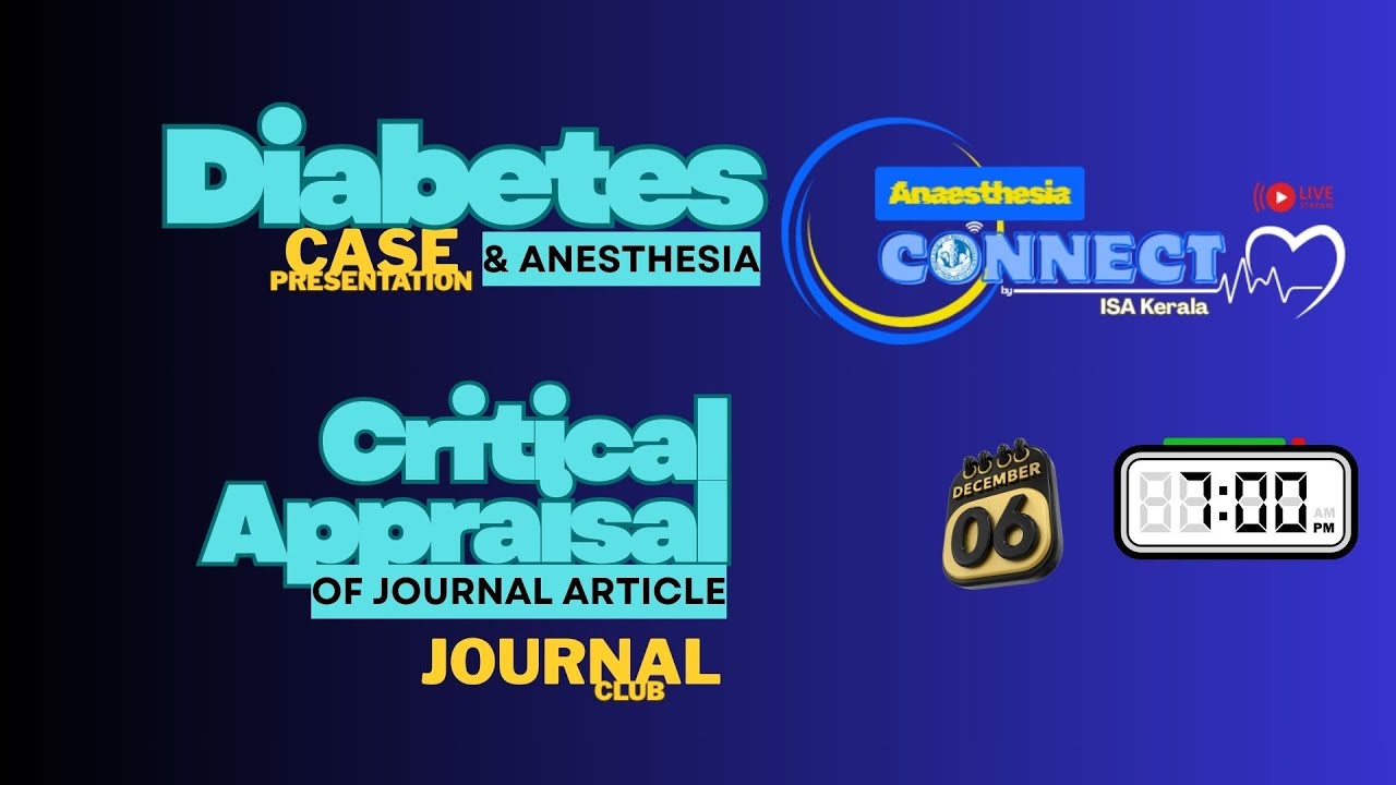 AnaesthesiaCONNECT by ISA Kerala Ep 6 - Webinar Ed