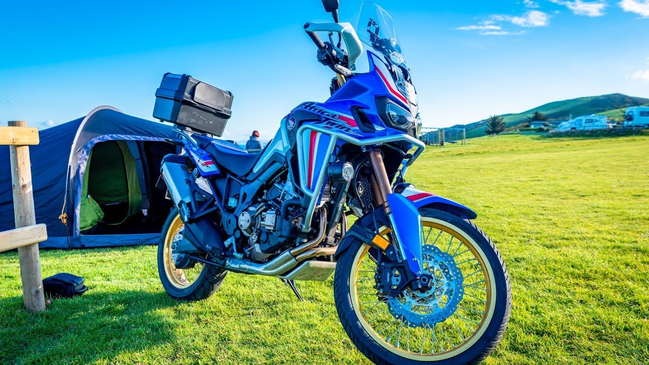 Wildbad Aberystwyth Camping | On A 2019 HONDA AFRICA TWIN! | Ep1