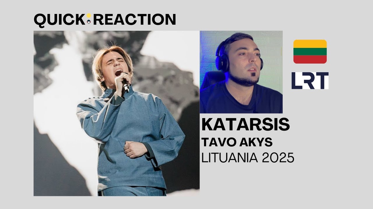 🇱🇹 Un tanto plana para mí | Katarsis - Tavo Akys (Reacción en español) | Lithuania Eurovision 2025