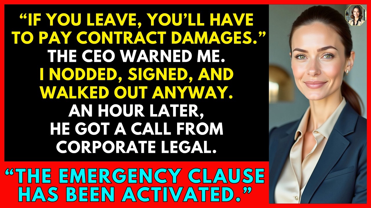 CEO Warned Me Not to Leave — I Walked Away Anyway. One Hour Later, Legal Proved Him Wrong.