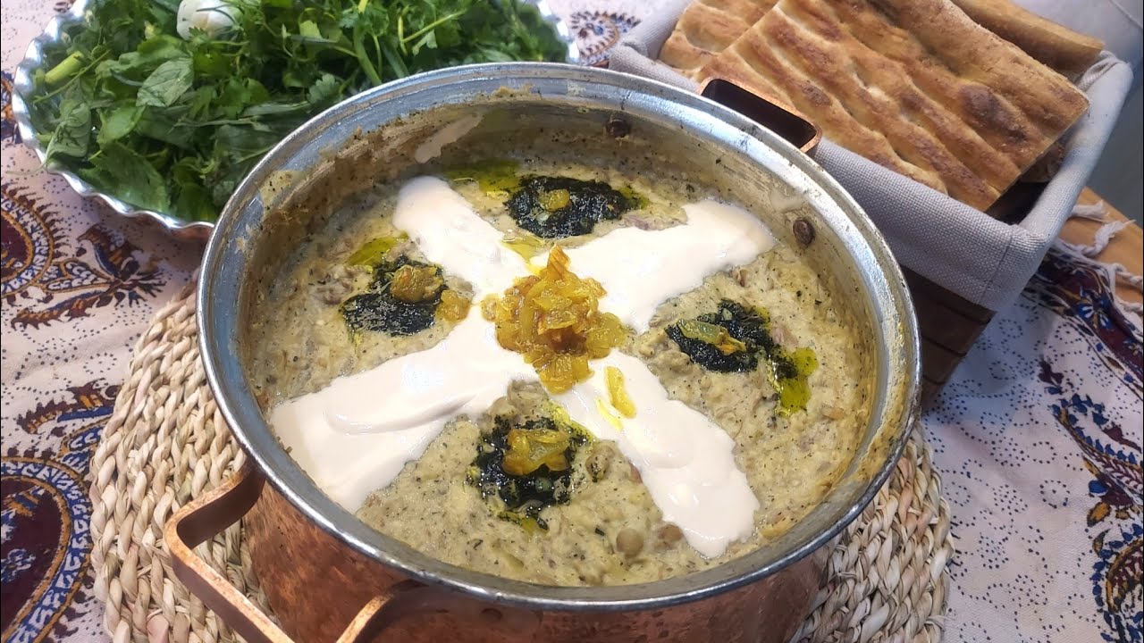 Halim bademjan! Persian recipe with eggplant! The tastiest dish with eggplant