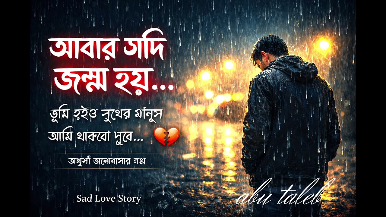 আবার যদি জন্ম হয়, 💔💔💔 ছেলে হওয়া কত কষ্ট gSong#FeelTheRain#AloneMood#SadBangla
