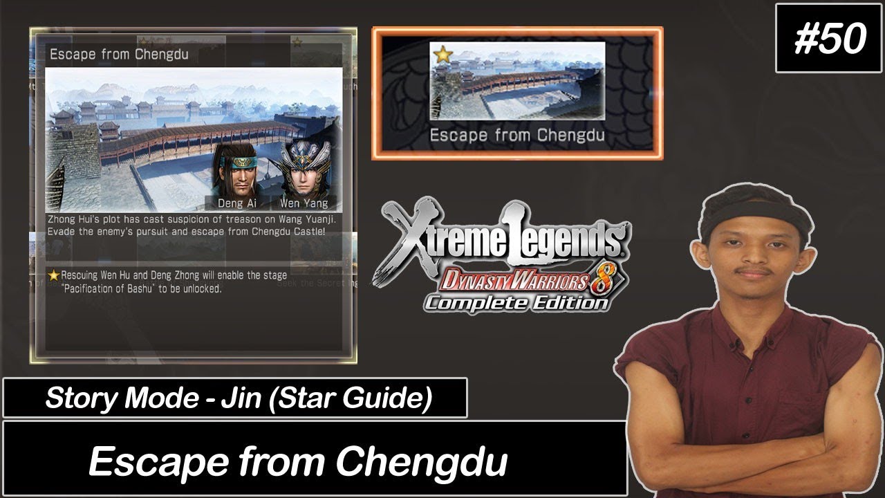 Story Mode Jin - Escape from Chengdu (Star Guide) | Dynasty Warriors 8 Xtreme Legends