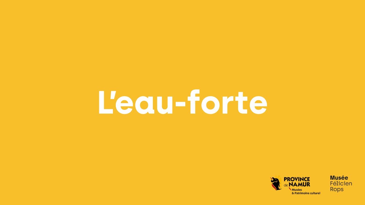 Les procédés de l'estampe : l'eau-forte