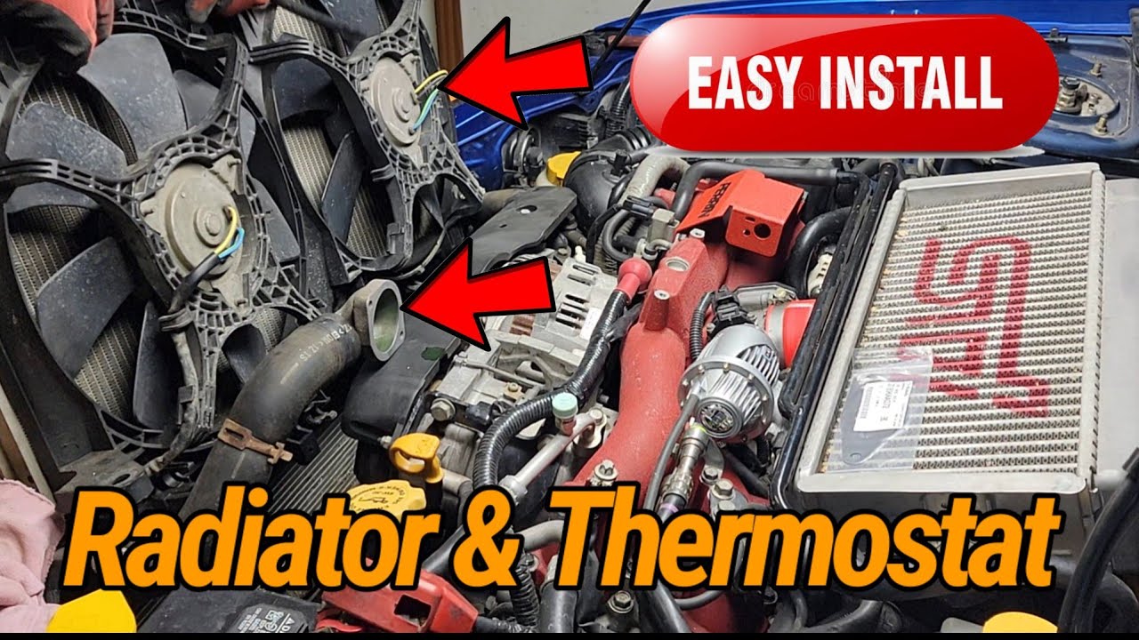 V13: Subaru Wrx Sti 2.5L Got the Radiator & Thermostat in Installed, D.i.Y QUICK Plug and Play
