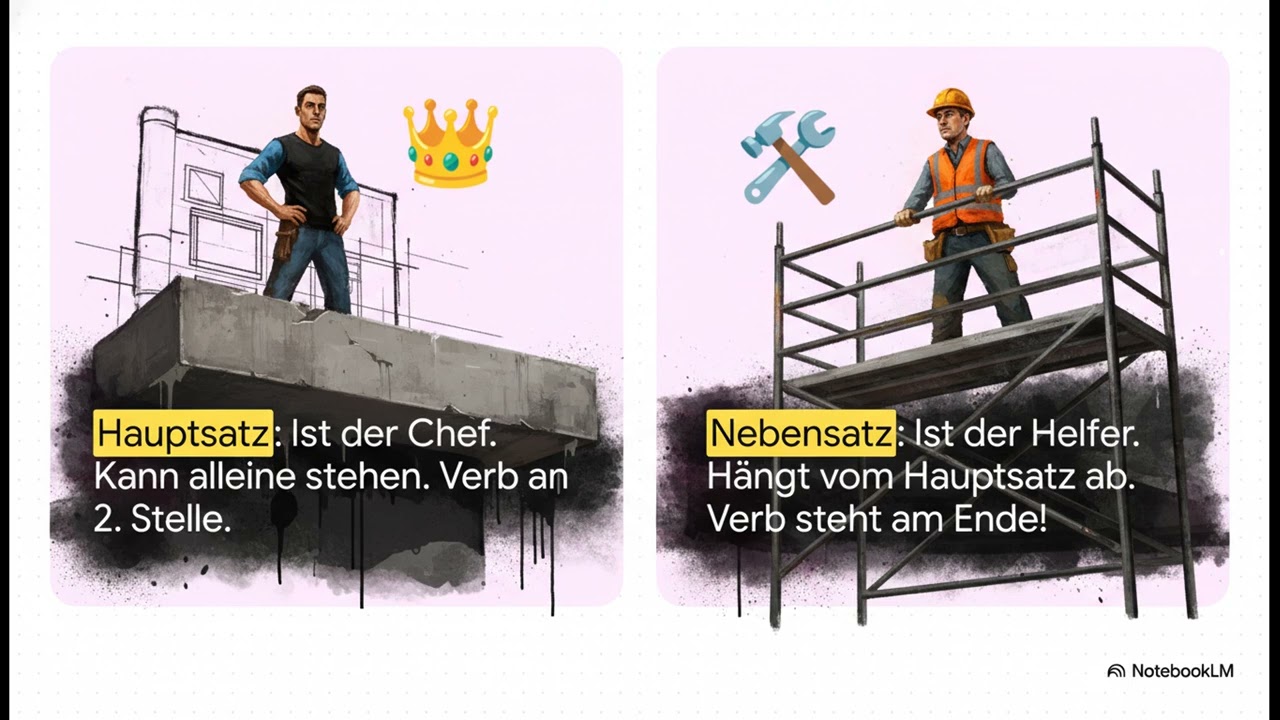Satzreihe, Satzgefüge mit Konjunktionen | Kompetenzraster Deutsch 6