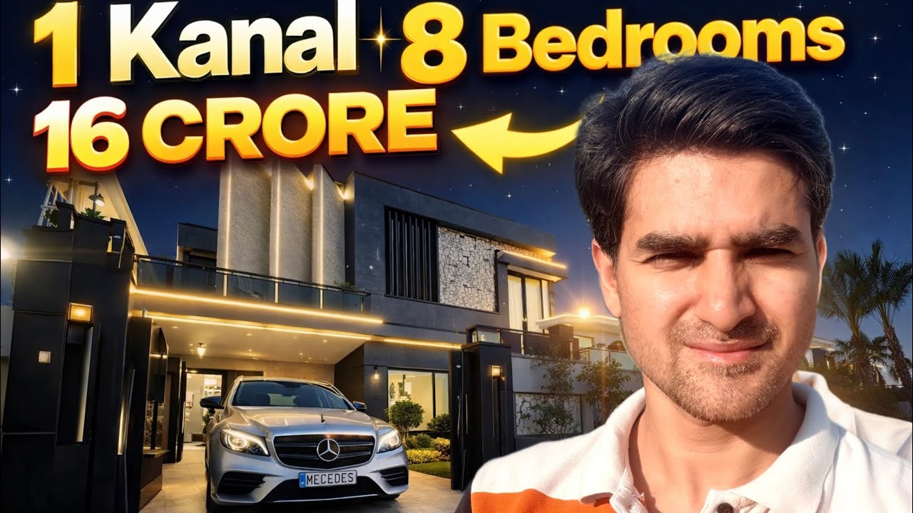 16 Crore Luxury Mansion 😱 | 22 Marla 8 Bedroom Dream House Tour