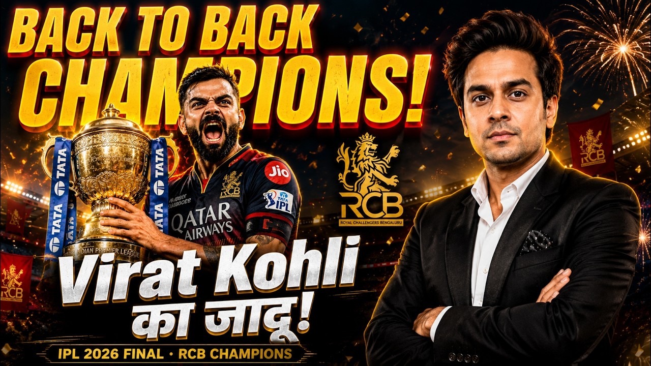 BACK TO BACK CHAMPIONS! Virat Kohli Delivers Again as RCB Wins IPL 2026 Final