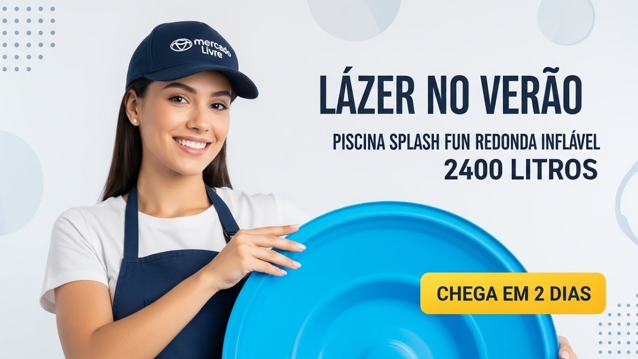 Piscina Splash Fun Redonda Inflável 2400 Litros Mor lazer familiar verão quintal