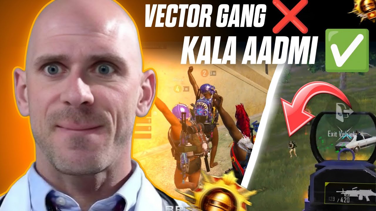 VECTOR GANG ❌ KALA AADMI ✅ | Funny Squad Moments & Insane Clutch Gameplay #bgmi #pubg #live
