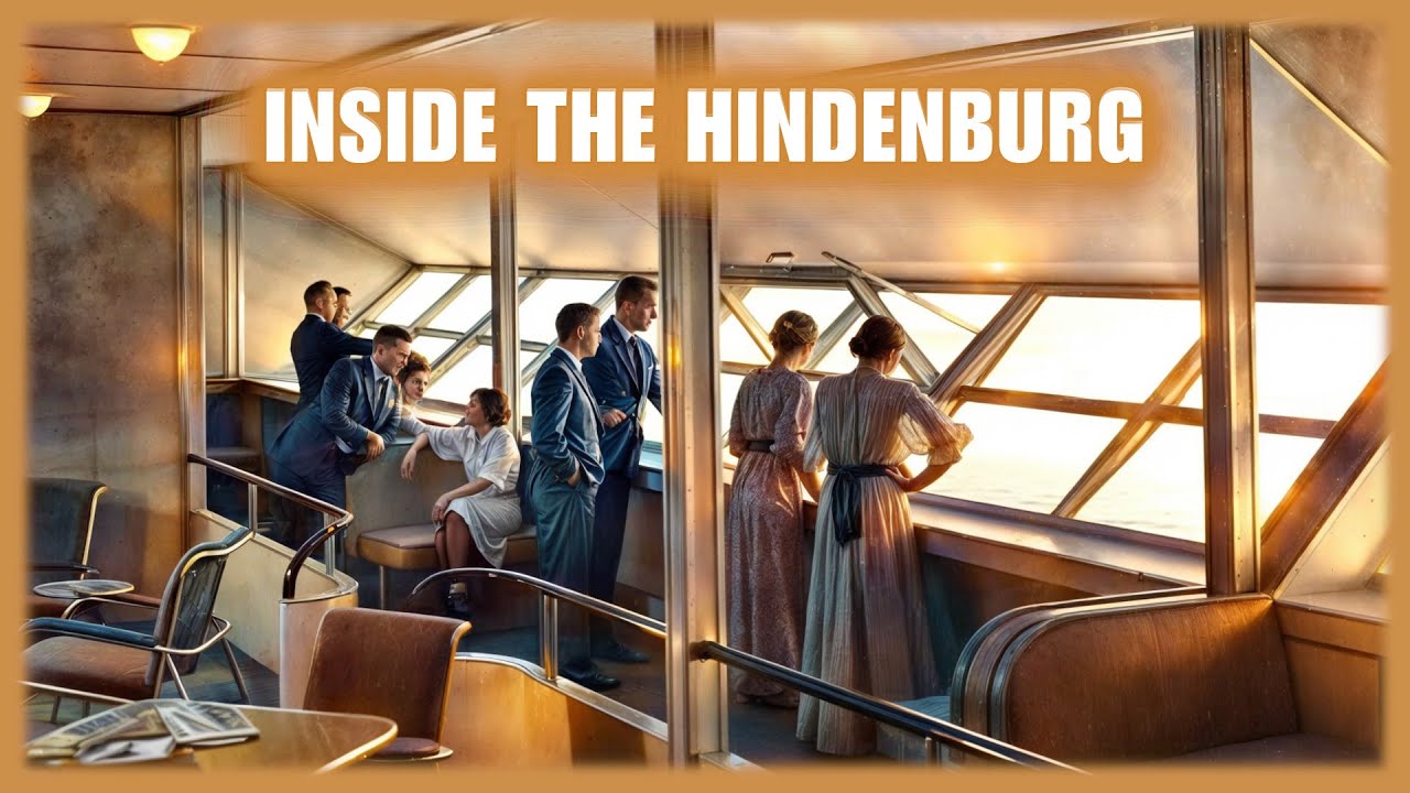 Rare Colorized Photos Inside the Hindenburg