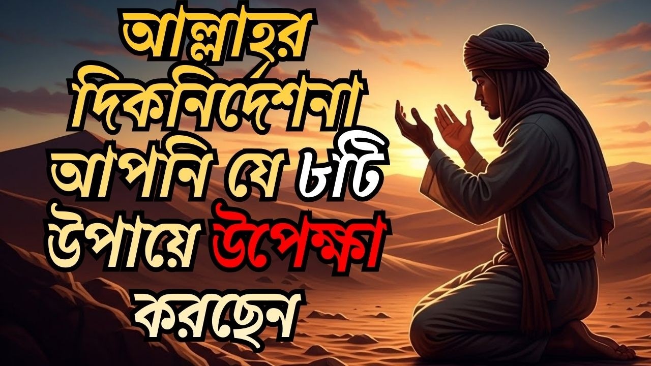 আল্লাহর দিকনির্দেশনা আপনি যে ৮টি উপায়ে উপেক্ষা করছেন