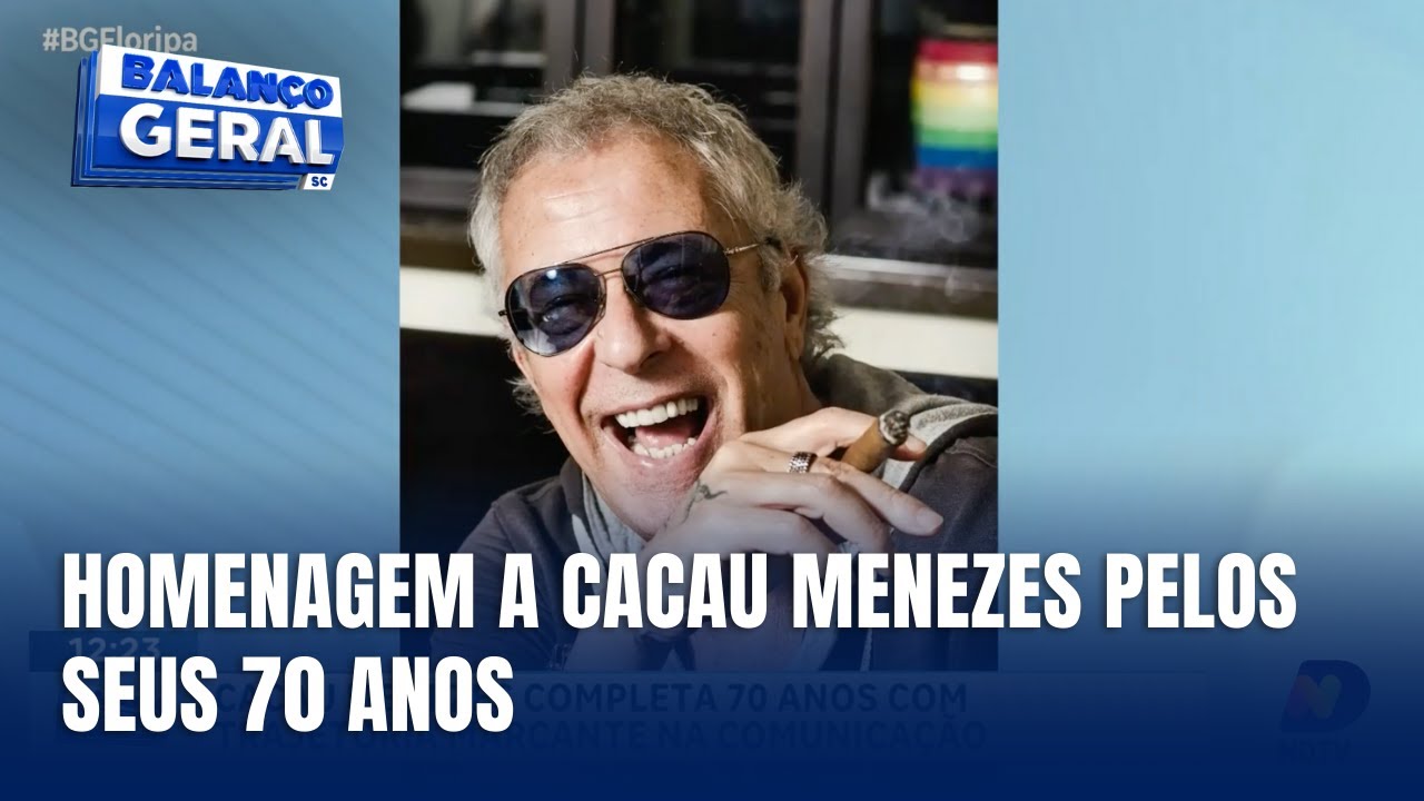70 anos de Cacau Menezes: uma trajetória icônica no jornalismo catarinense