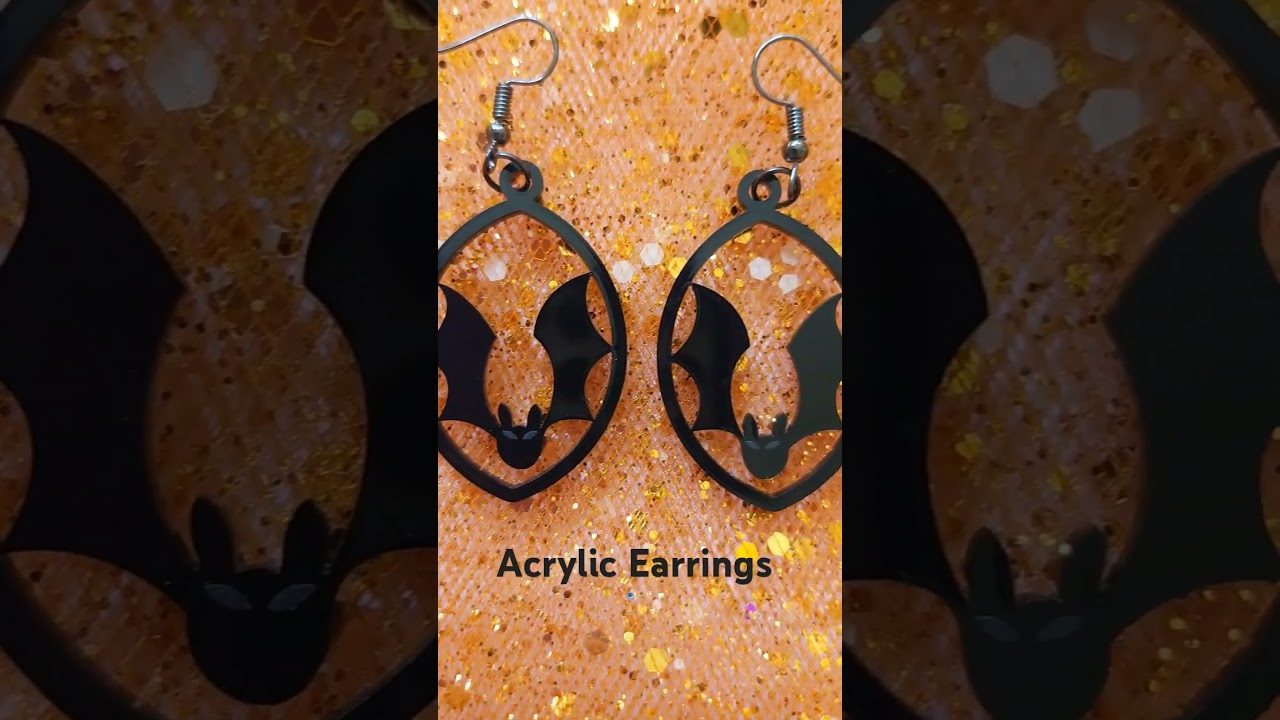 Laser Cut Earrings #xtool #xtoolmade #xtool ##xtoolm1 #acrylicearrings