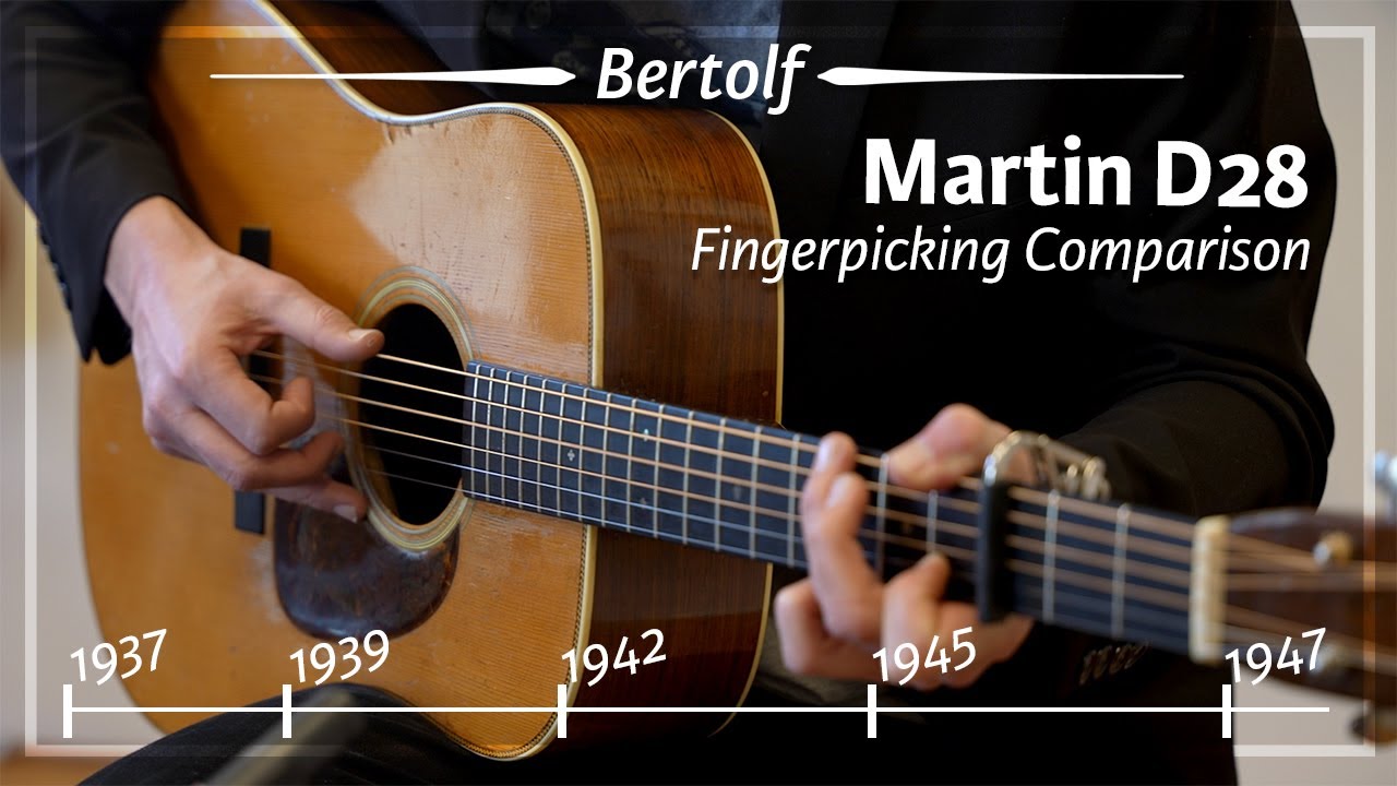 Martin D28 1937 - 1947 Fingerpicking Comparison played by Bertolf