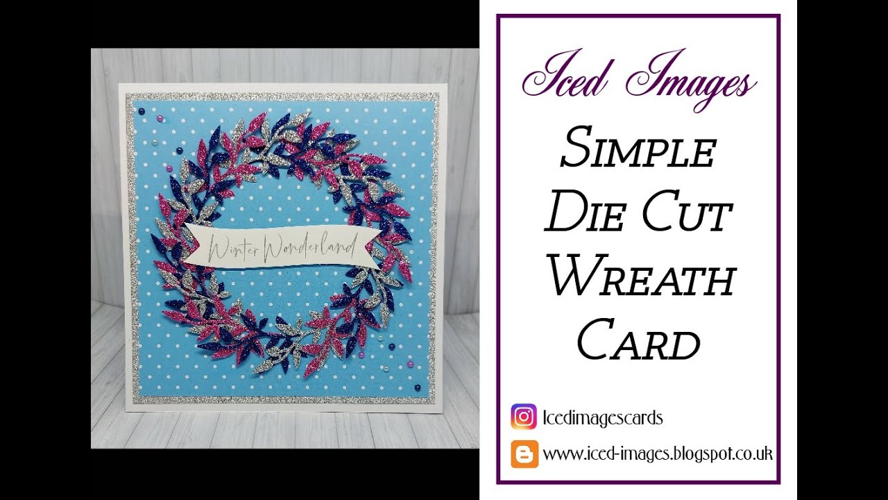 Simple Die Cut Wreath Card