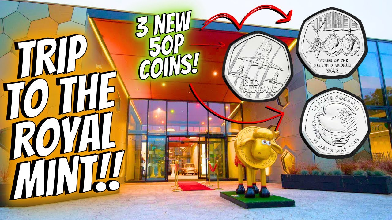 Visiting the ROYAL MINT to strike some RARE 50p Coins!!