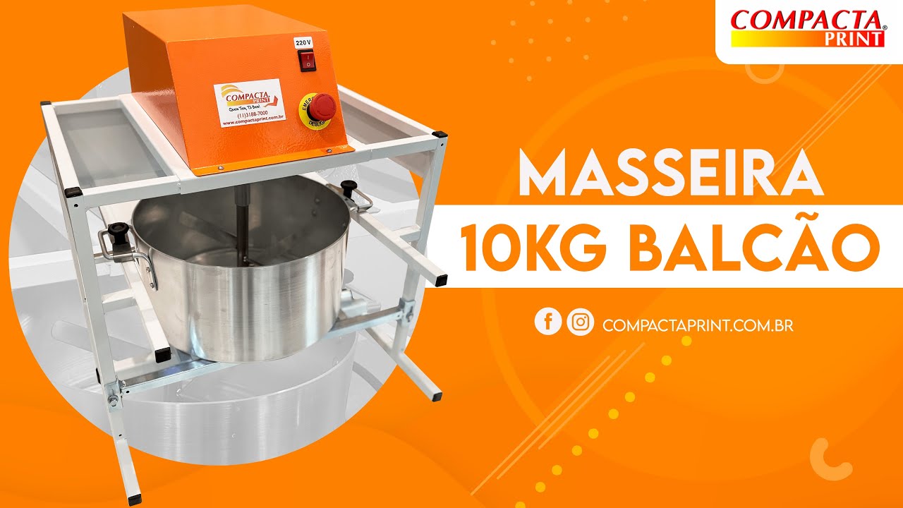 LANÇAMENTO | Masseira 10kg de Balcão | Compacta Print